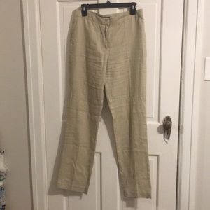 Preston and York Linen Pants in Oatmeal